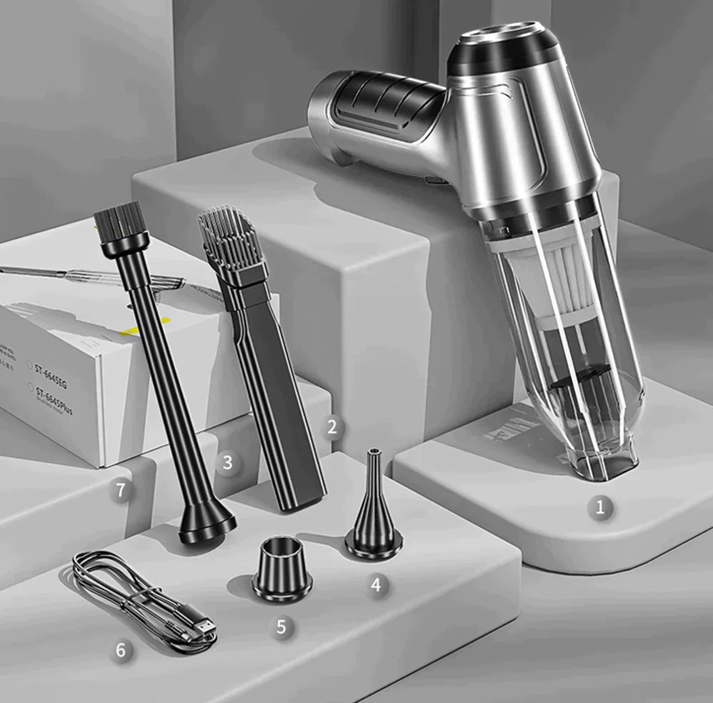 エアロクリーン – 3-in-1コードレスミニハンドヘルド掃除機