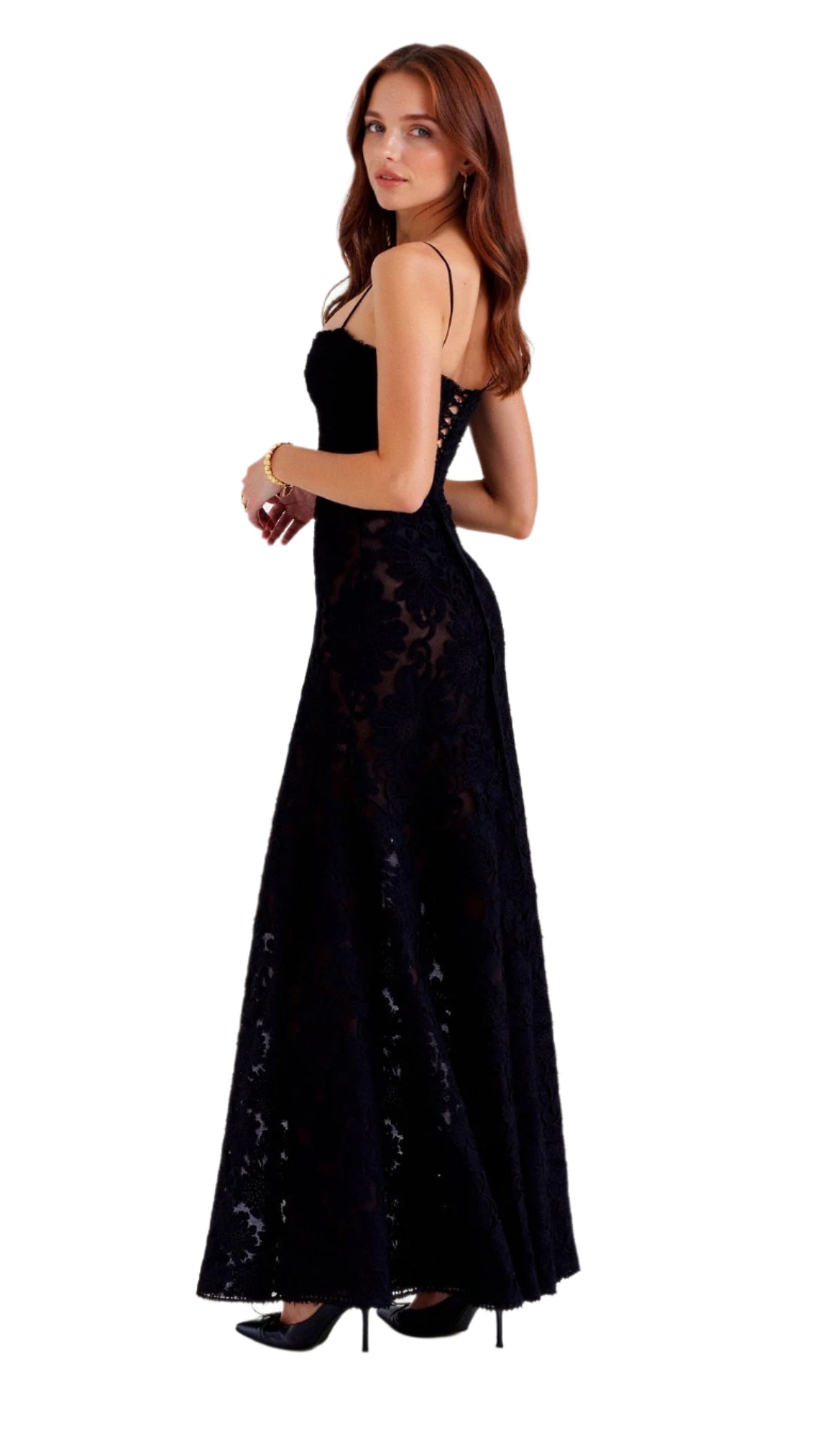 Denise – Floral Sheer Maxi Dress