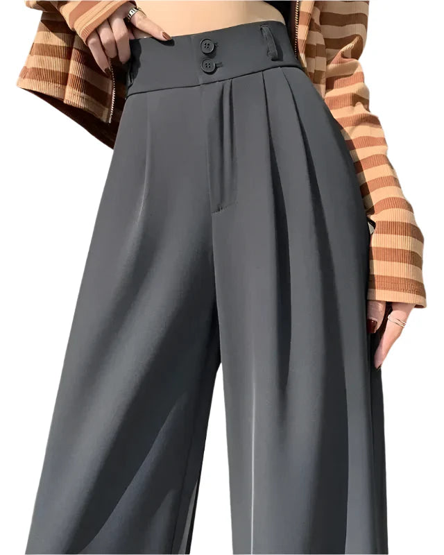 Lizzy - High Waist Wide Leg Pants
