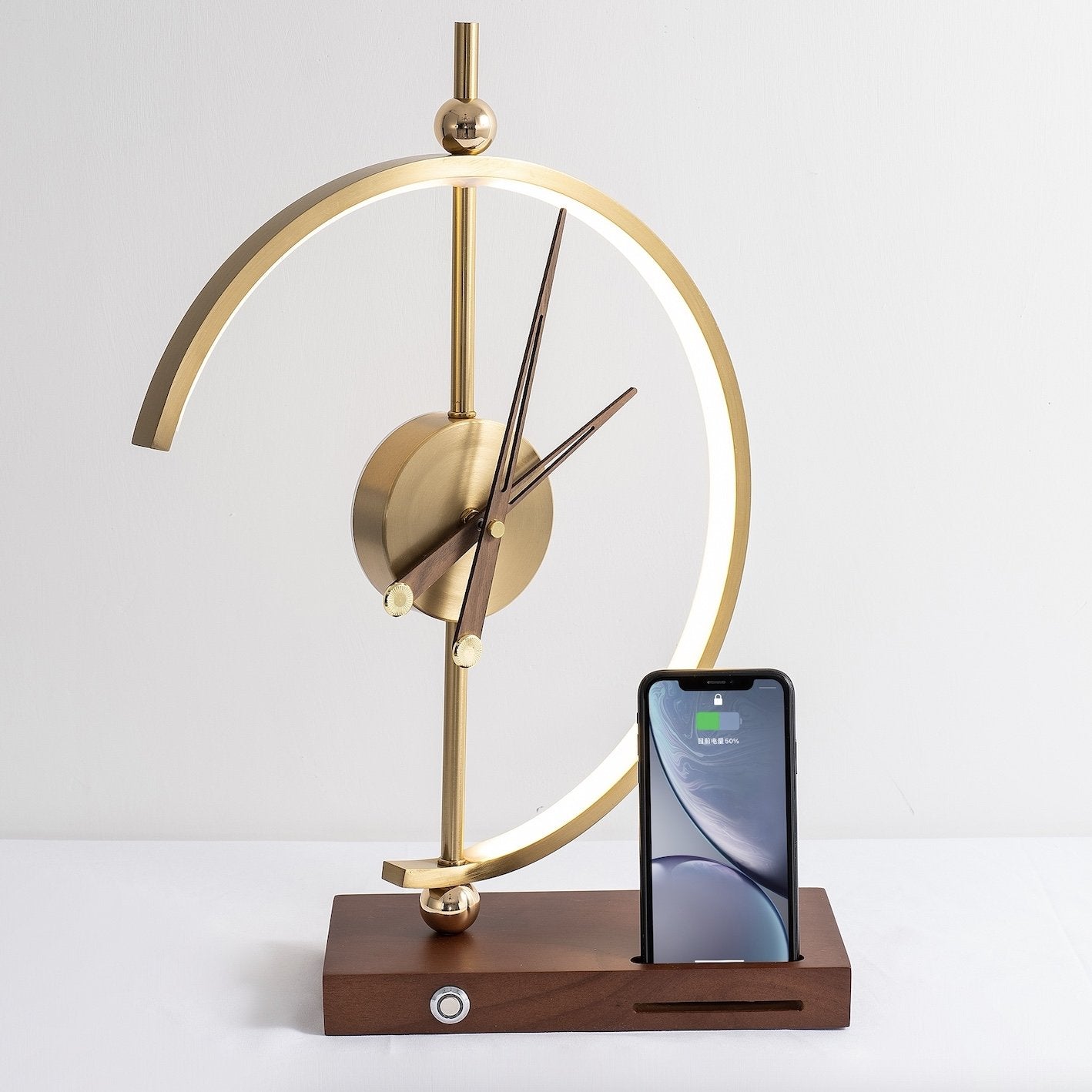 Temple - Clock Table Lamp