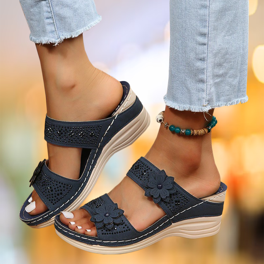 Bella - Elegant Floral Sandals