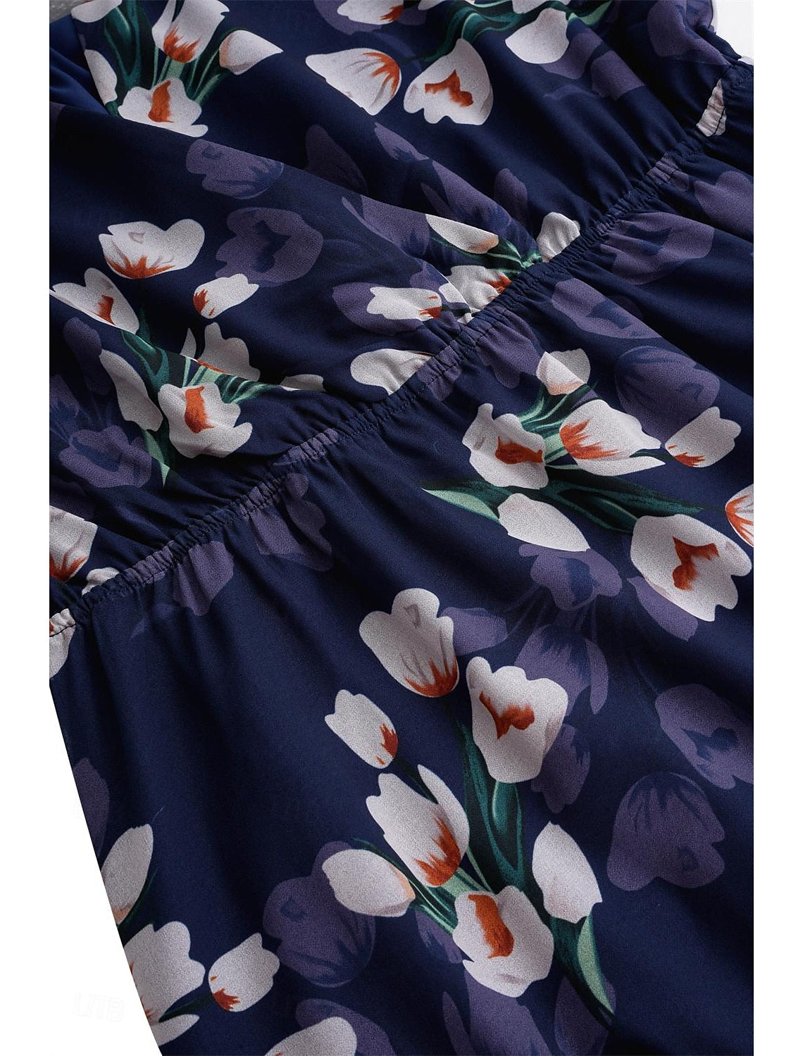 Elsie Floral Print Short Sleeve V-Neck Mini Dress