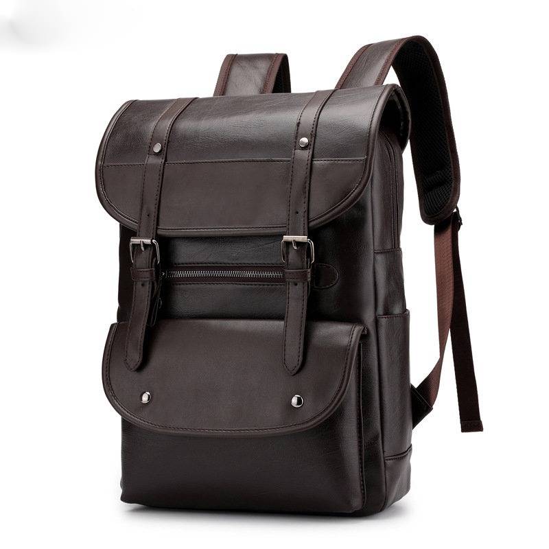 David - Vintage Backpack with Buckle Closure