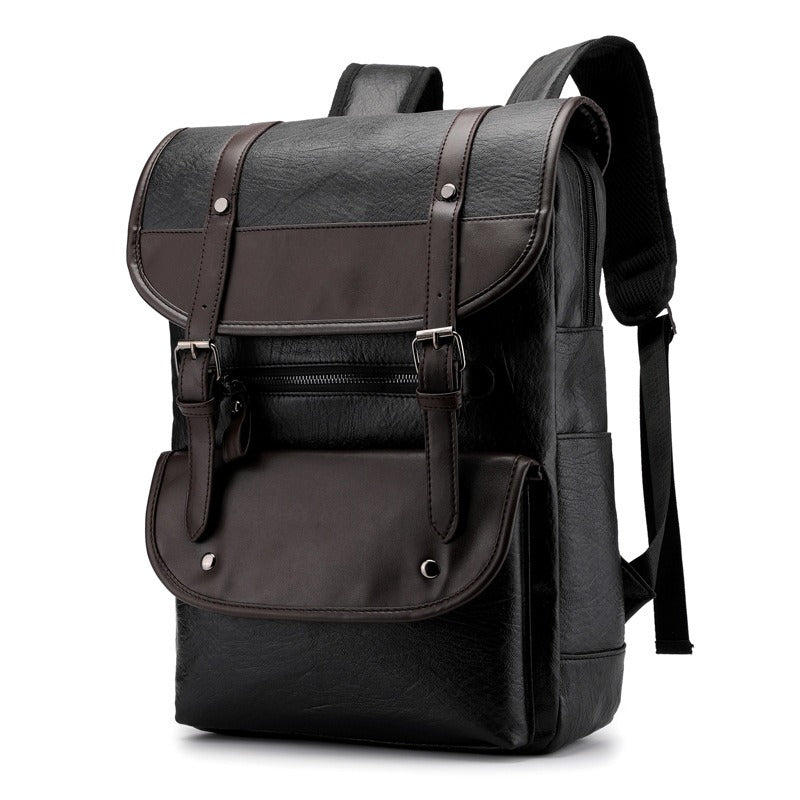 David - Vintage Backpack with Buckle Closure