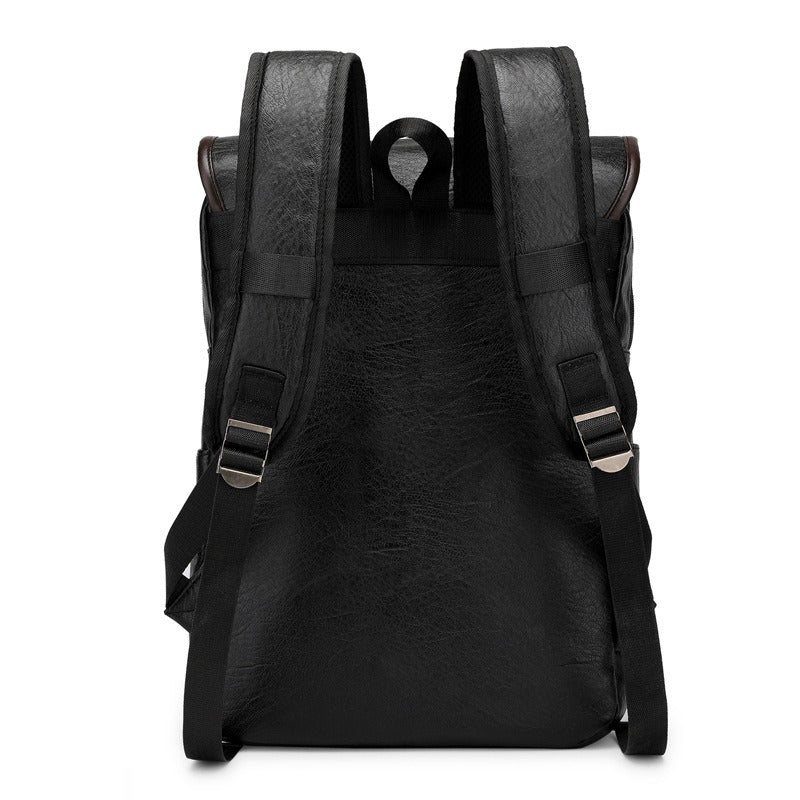 David - Vintage Backpack with Buckle Closure