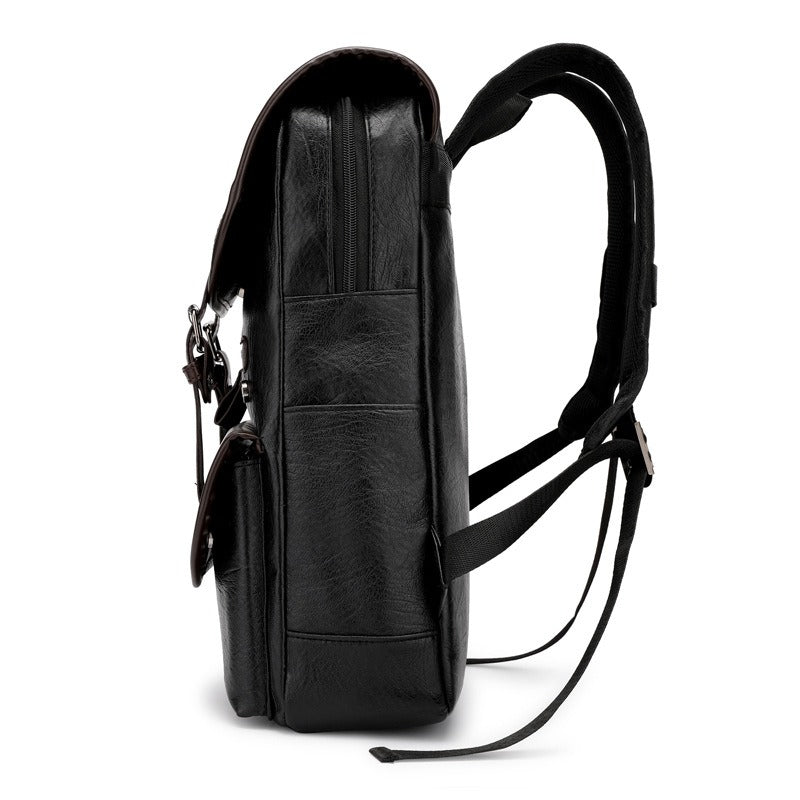 David - Vintage Backpack with Buckle Closure