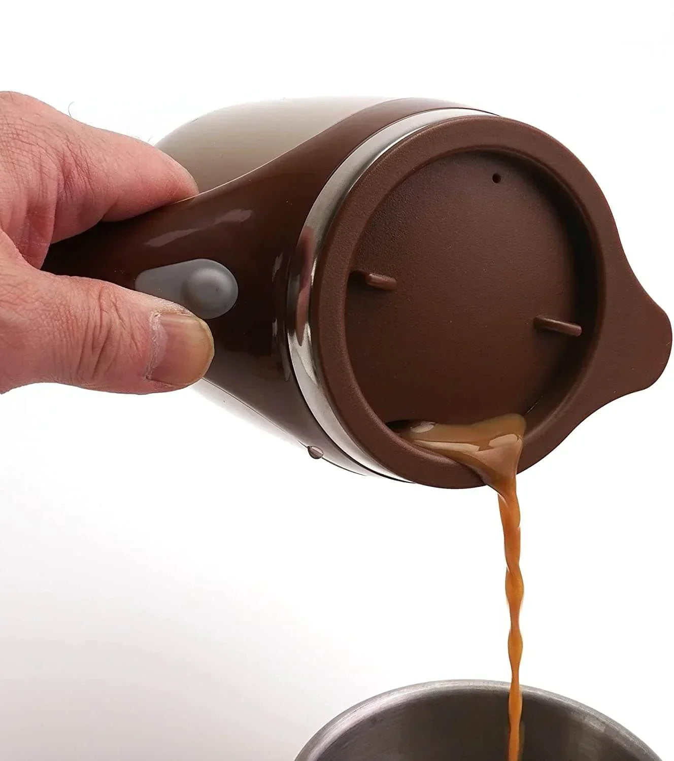 かき混ぜる- 簡単にかき混ぜられる自動攪拌マグ