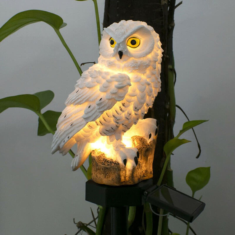 Solar Owl Lantern - Solar Powered Garden Lamp