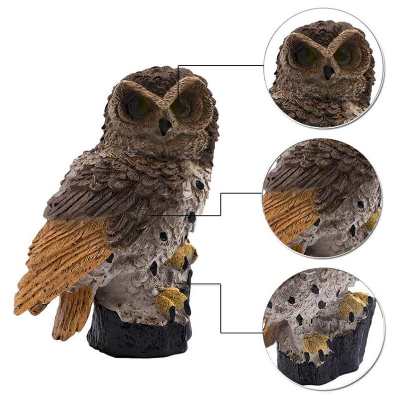 Solar Owl Lantern - Solar Powered Garden Lamp