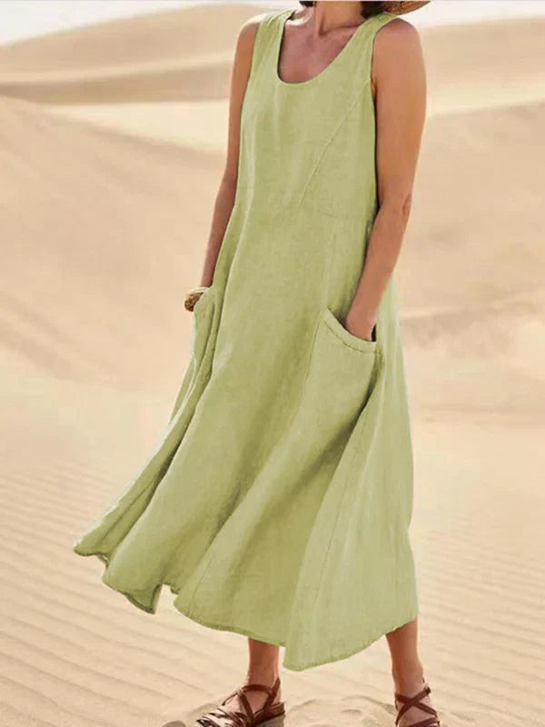 Soft Linen Elegance Dress