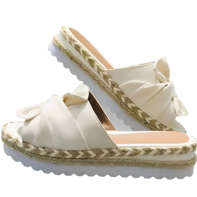 Samantha - Casual Bow Wedge Sandals