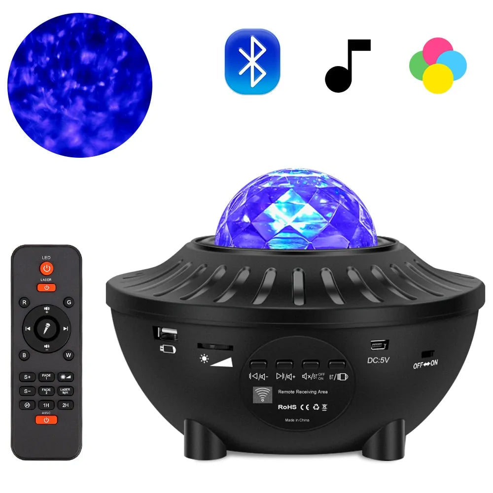 Galaxy LED Speaker Projector Light