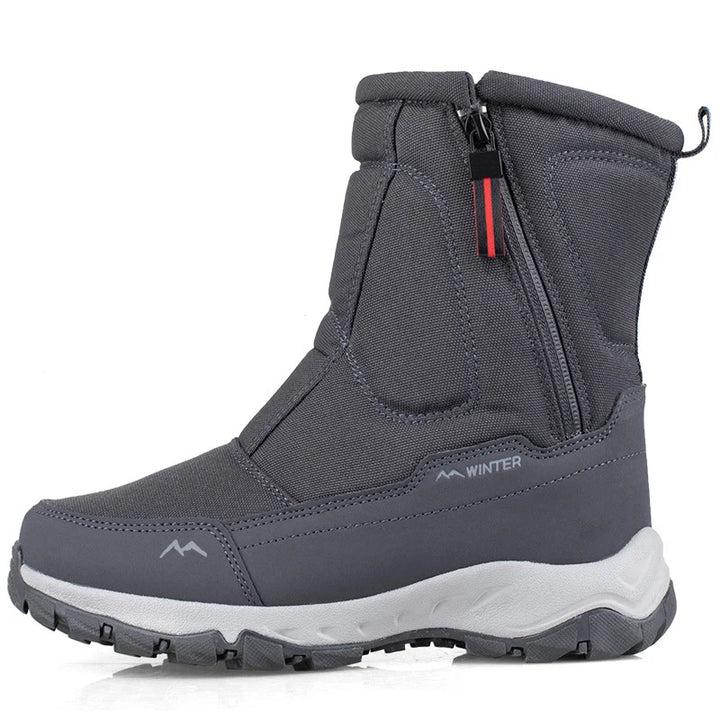 Utah Snow Boots with Side Zippers and Non-Slip Fleece Lining