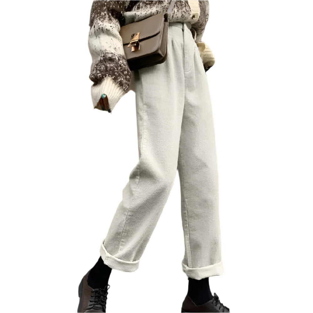 リネット ハイウエスト ワイドレッグ パンツ