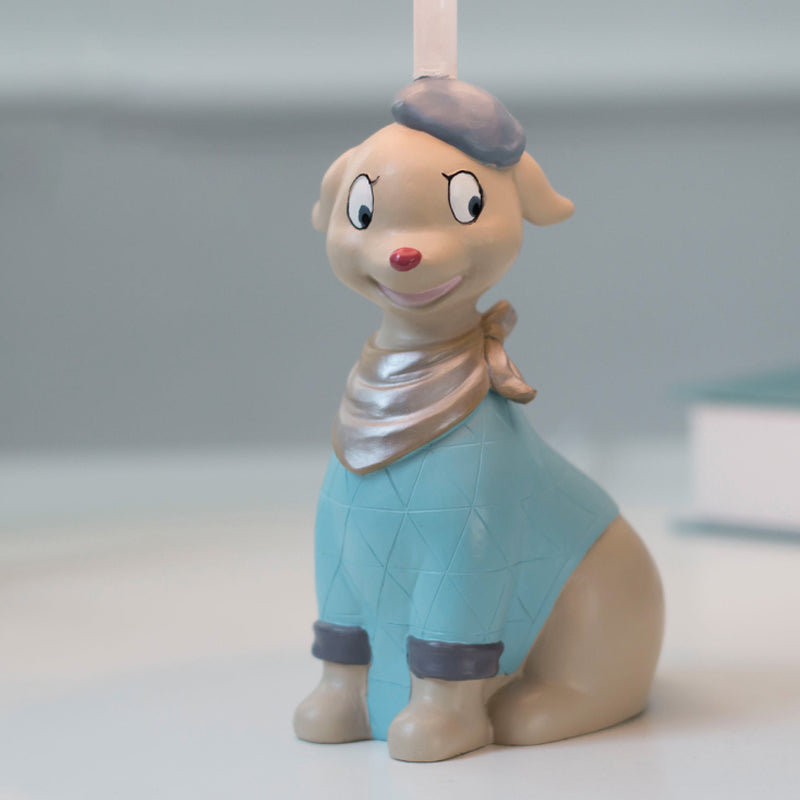 パップグロー – 子供向けの明るい青い犬のデスクランプ