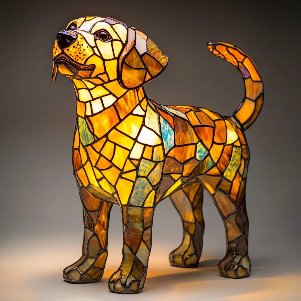 光る犬 - 心を輝かせる手作りランプ
