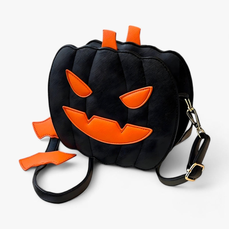 ジュナ ハロウィン パンプキン ショルダーバッグ – 調節可能なストラップと華やかなデザイン