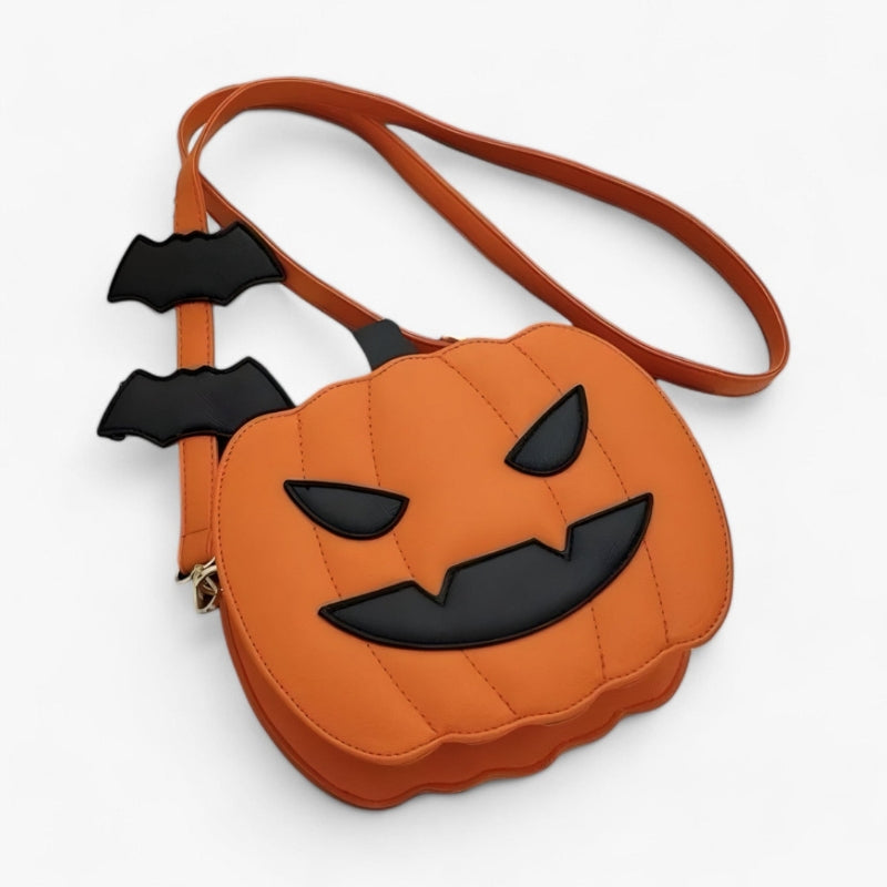 ジュナ ハロウィン パンプキン ショルダーバッグ – 調節可能なストラップと華やかなデザイン