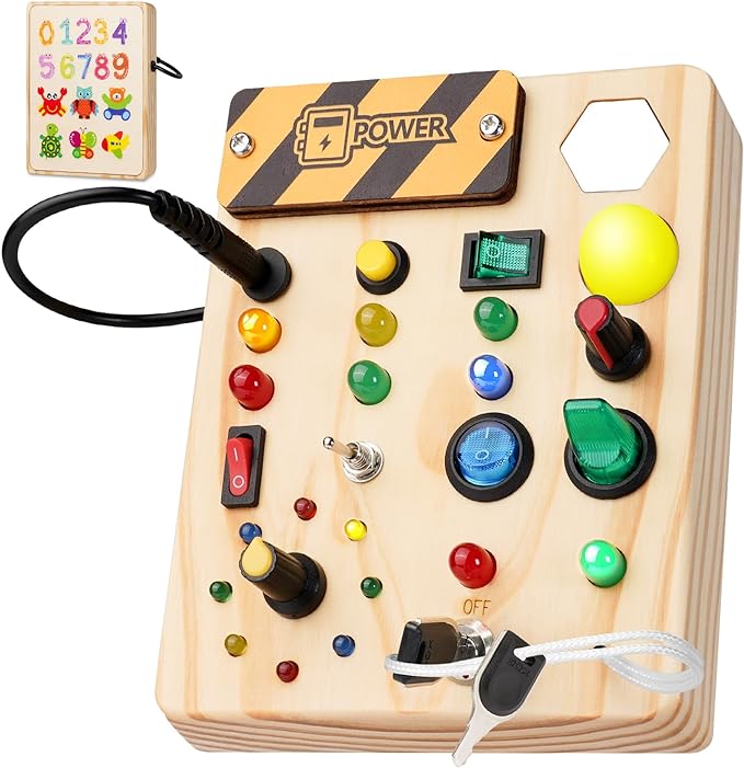 スパーククエスト - 27 LEDライト付きモンテッソーリ幼児ボード