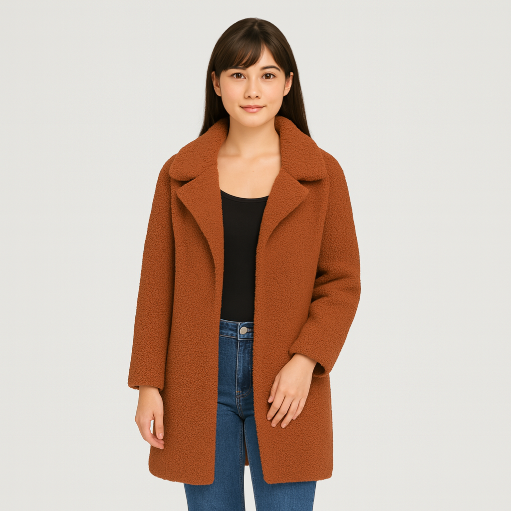 Amara | Fluffy Boucle Coat