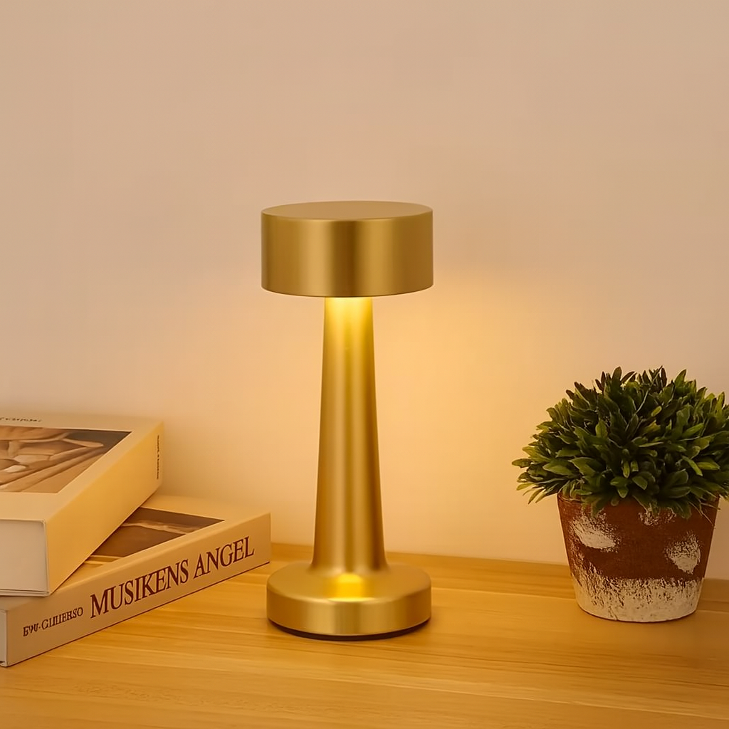 アウレビア | 金属製のコンパクトで持ち運びやすいLEDテーブルランプ
