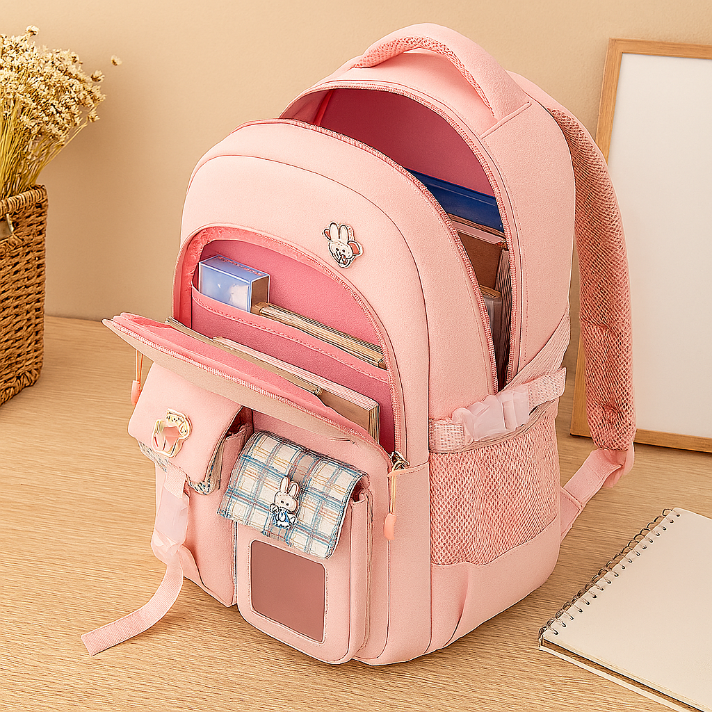 女の子向け超軽量スクールバックパック - リッジデザインキッズスクールバッグ
