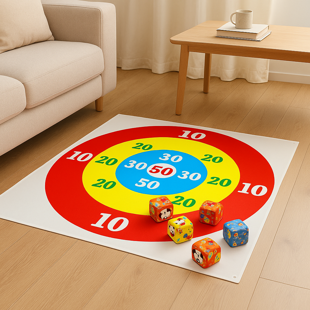 ターゲット投げゲームセット - 屋内でも屋外でも楽しめる、ビーンバッグ10個付きターゲットボード