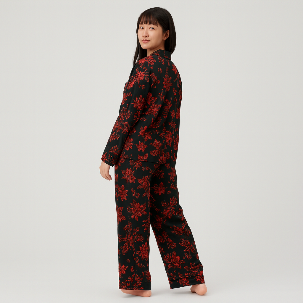 女性用ロータスパジャマセット