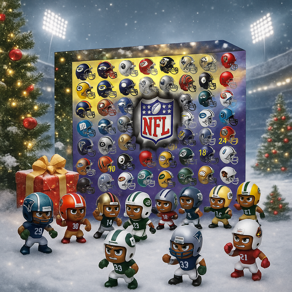 NY NFL アドベントカレンダー - 24 個の小さな扉が付いたもの