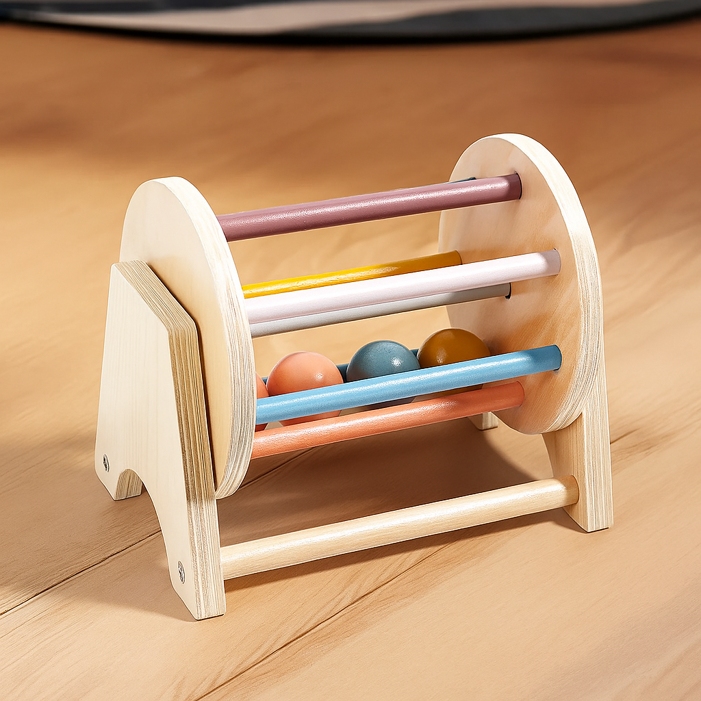 木製ドラム – 0～3歳の幼児向けの早期学習楽器