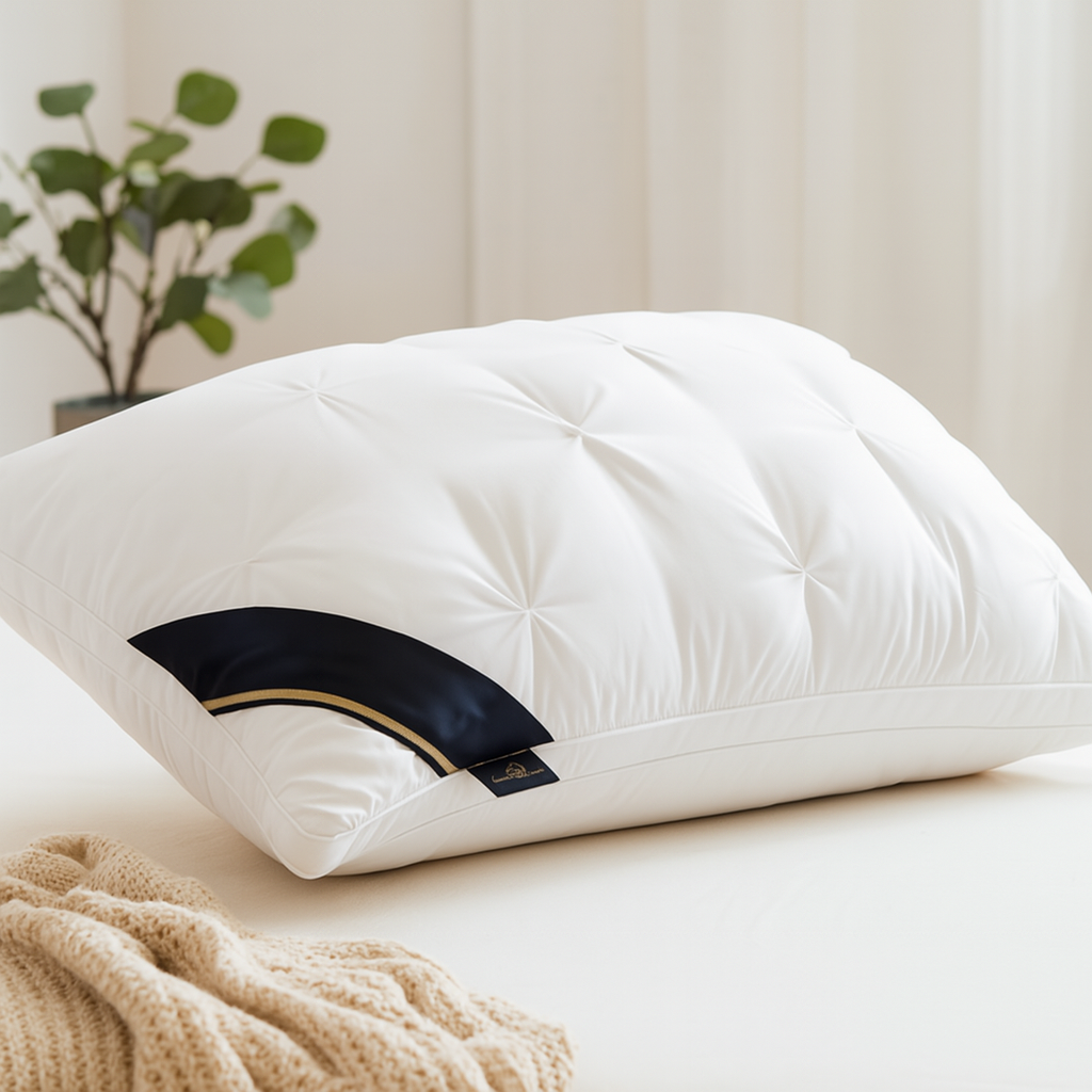 5つ星ホテル品質の枕 – 48.26 x 73.66 cm、首をしっかりサポートしてぐっすり眠れます