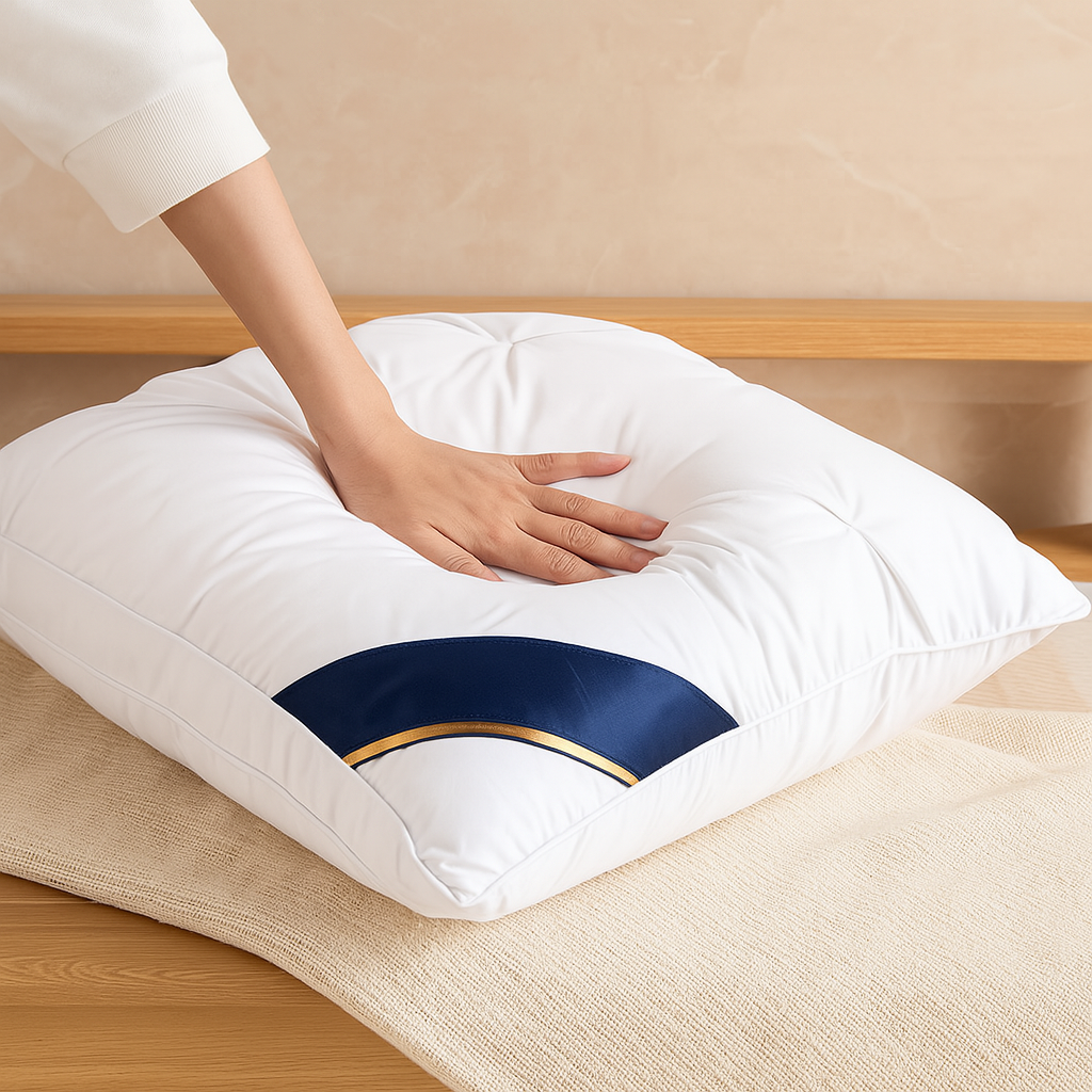 5つ星ホテル品質の枕 – 48.26 x 73.66 cm、首をしっかりサポートしてぐっすり眠れます