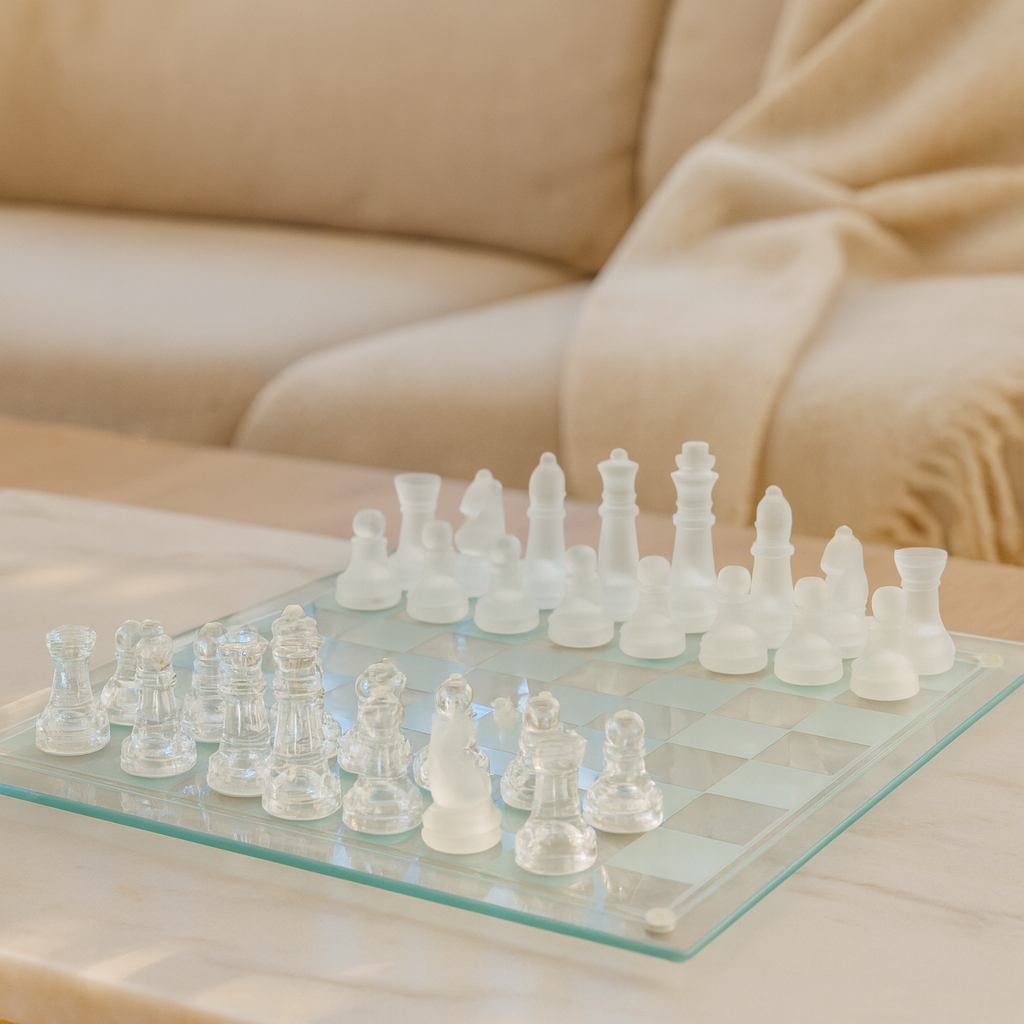 Crystal | Transparent Creative Glass Chessboard