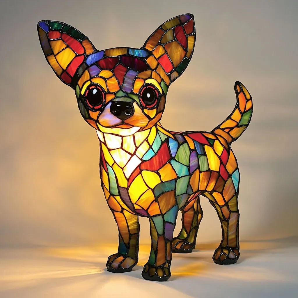 光る犬 - 心を輝かせる手作りランプ