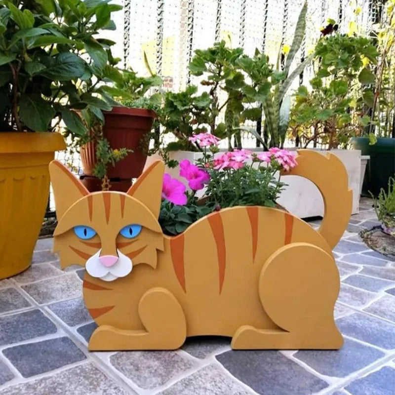 完璧なプランター - 猫の形をした鉢植えをDIY