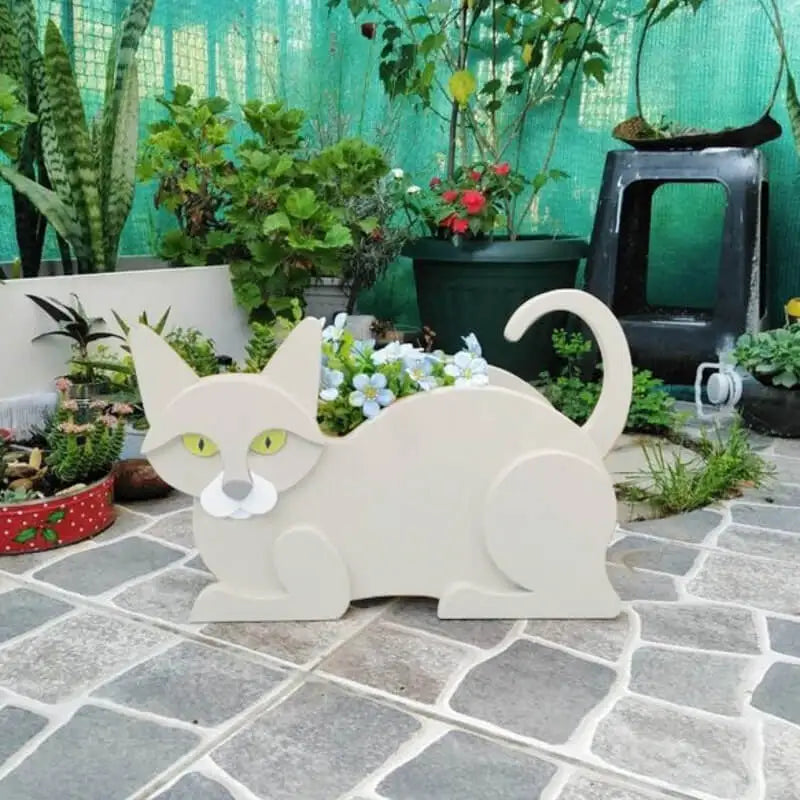 完璧なプランター - 猫の形をした鉢植えをDIY