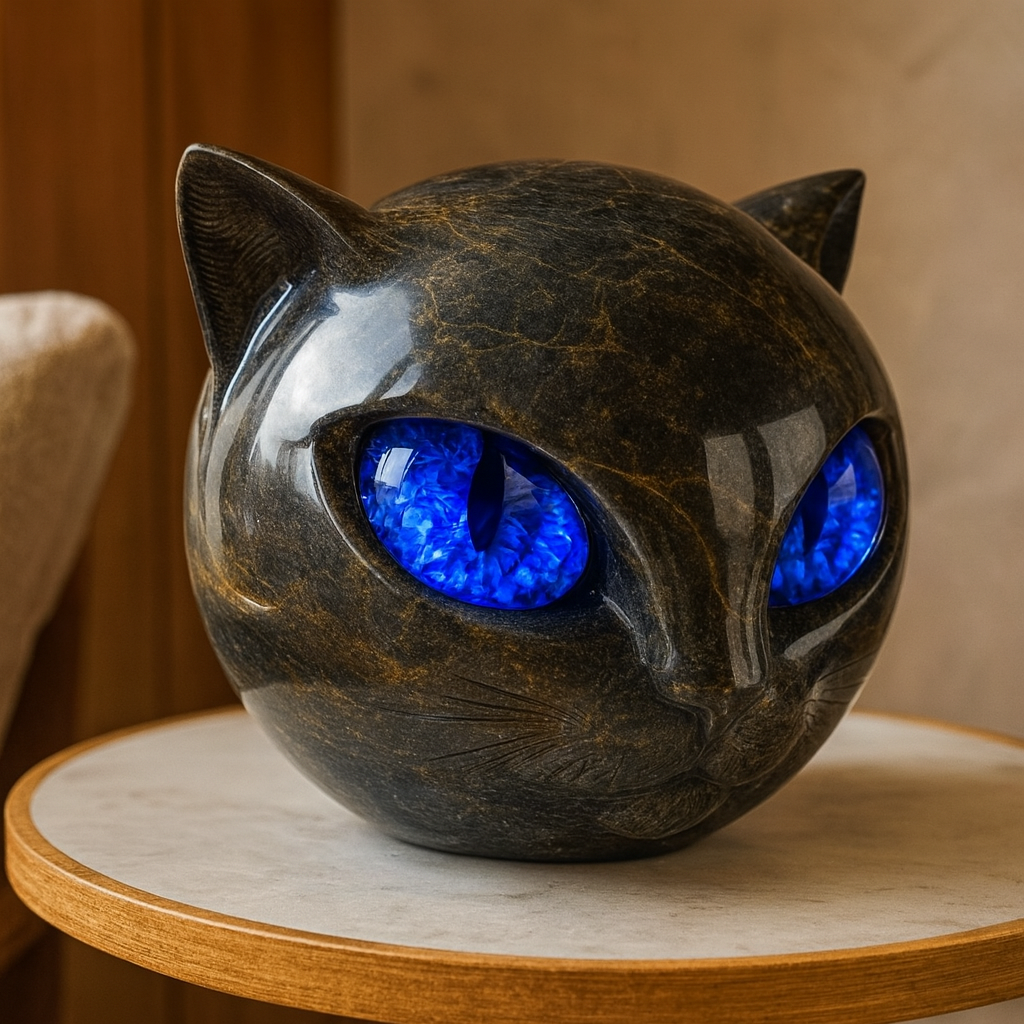 フェローラ | 猫の頭の彫刻