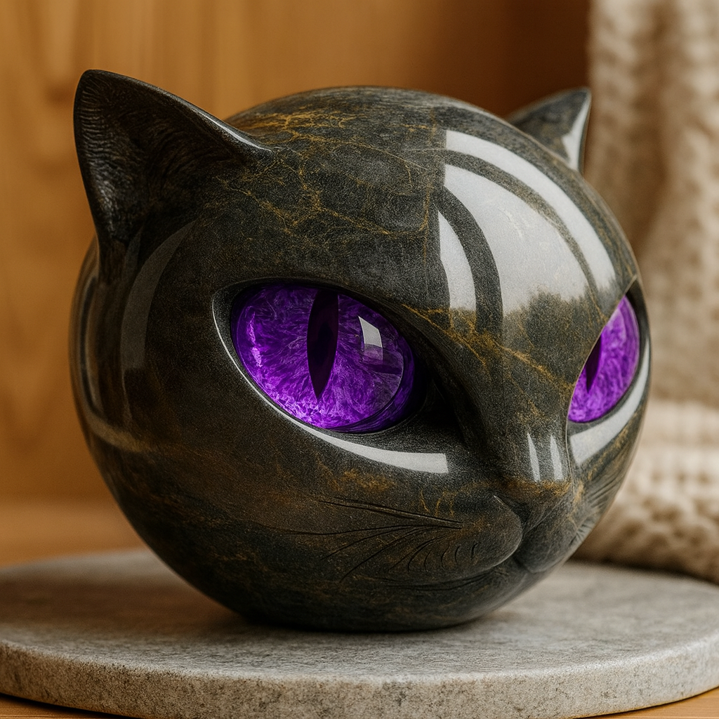 フェローラ | 猫の頭の彫刻