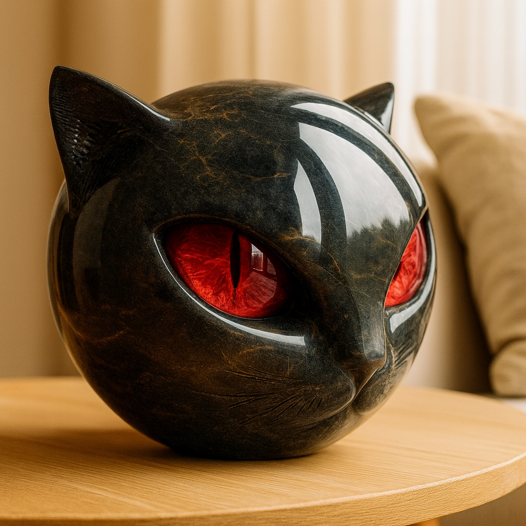 フェローラ | 猫の頭の彫刻