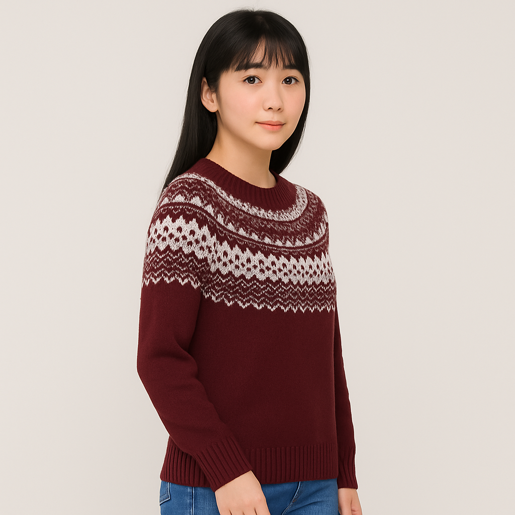 Hana | Ethnic Color Block Sweater