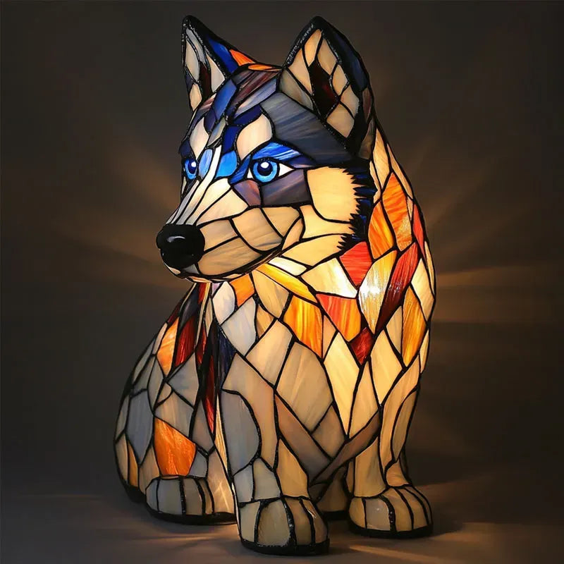 光る犬 - 心を輝かせる手作りランプ