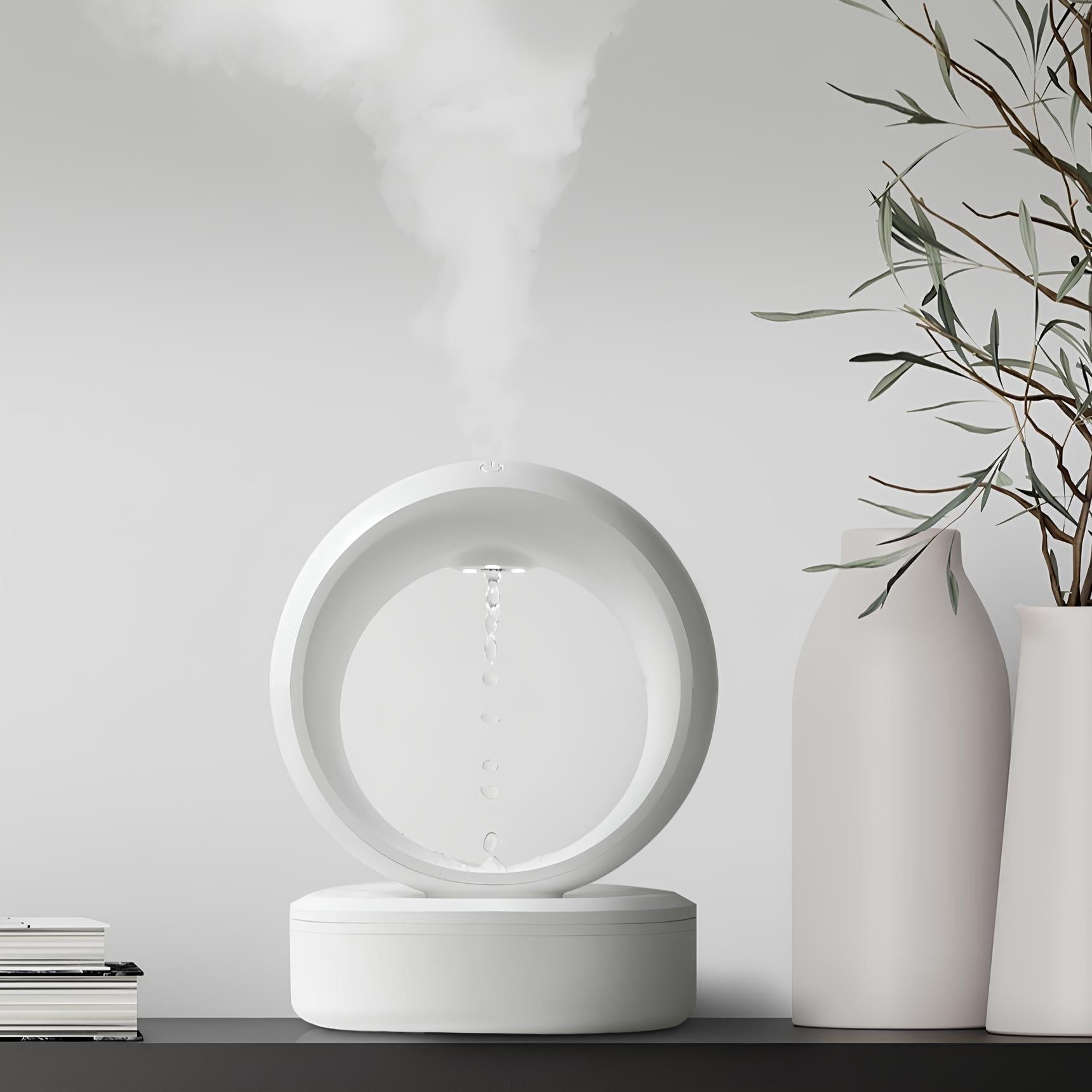 ヴァポリス- 2 in 1 USB電源リングライト加湿器