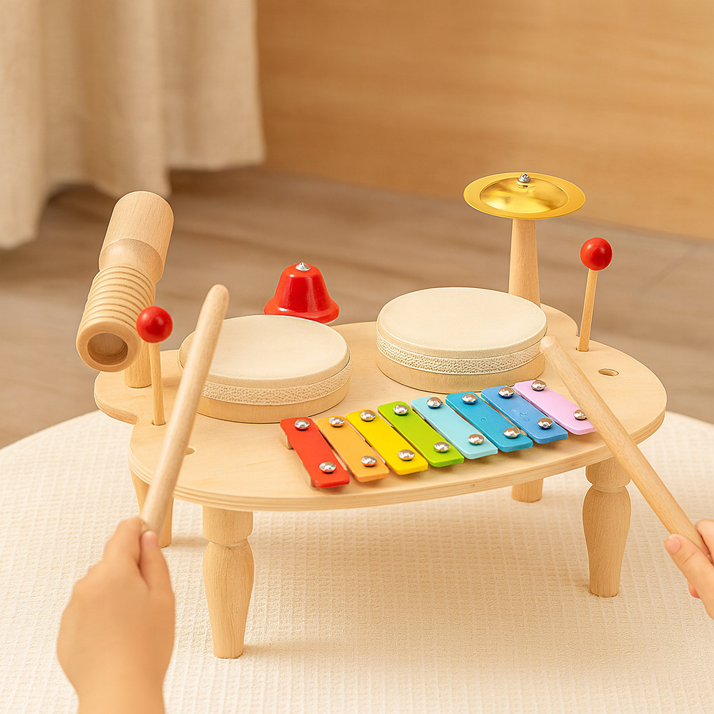 メロディカ | 木製の木琴と太鼓