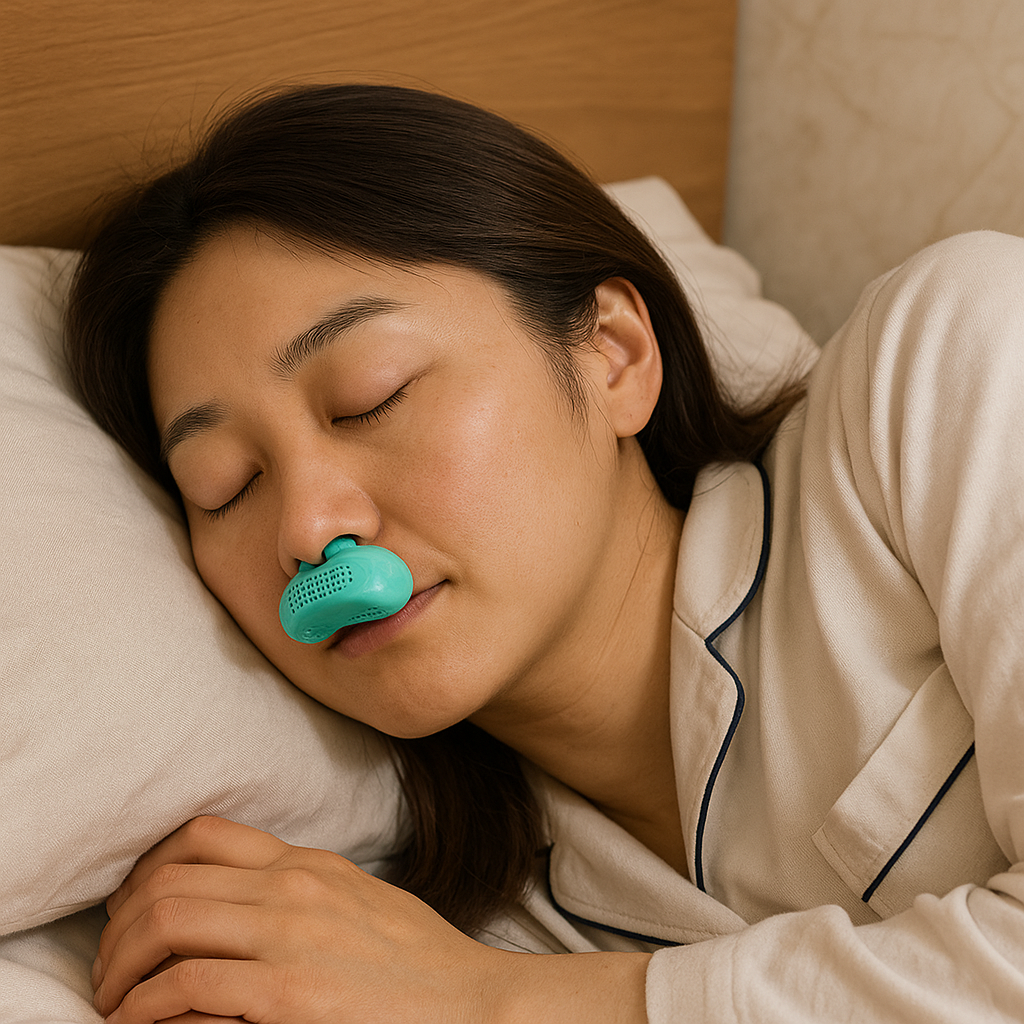 マイクロCPAP睡眠時無呼吸症候群装置（旅行・いびき防止用） - CPAP代替装置