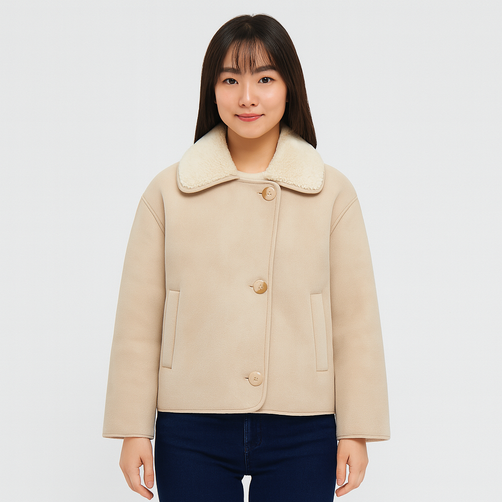 Mirella | Soft Fleece Jacket with Buttons