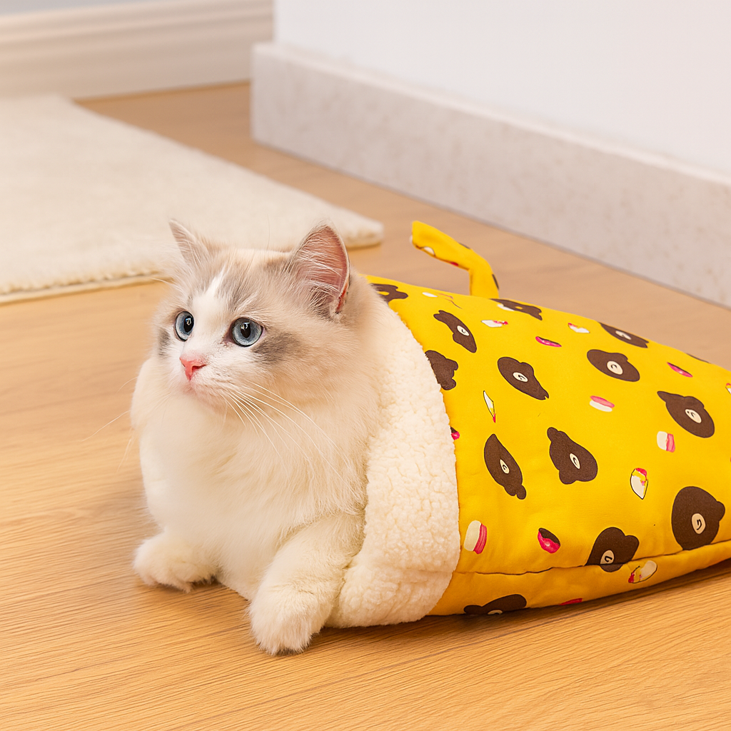 ムーンラウンジ | ぬいぐるみ猫用スリーピングポッド