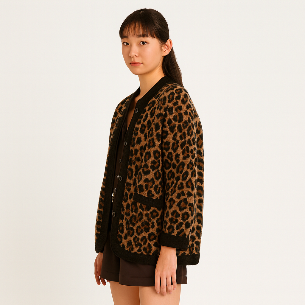 Rail | Cozy Leopard Print Cardigan