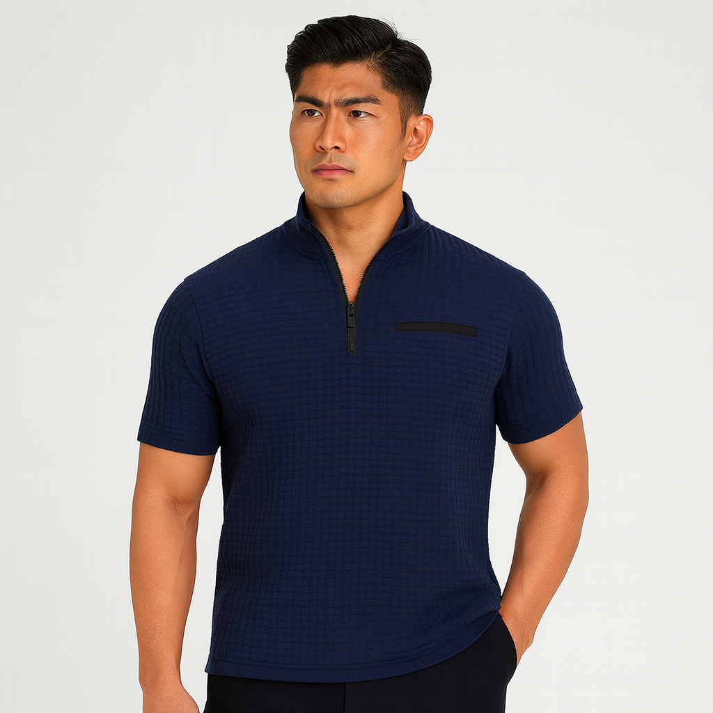 錬心｜チェックポロシャツ