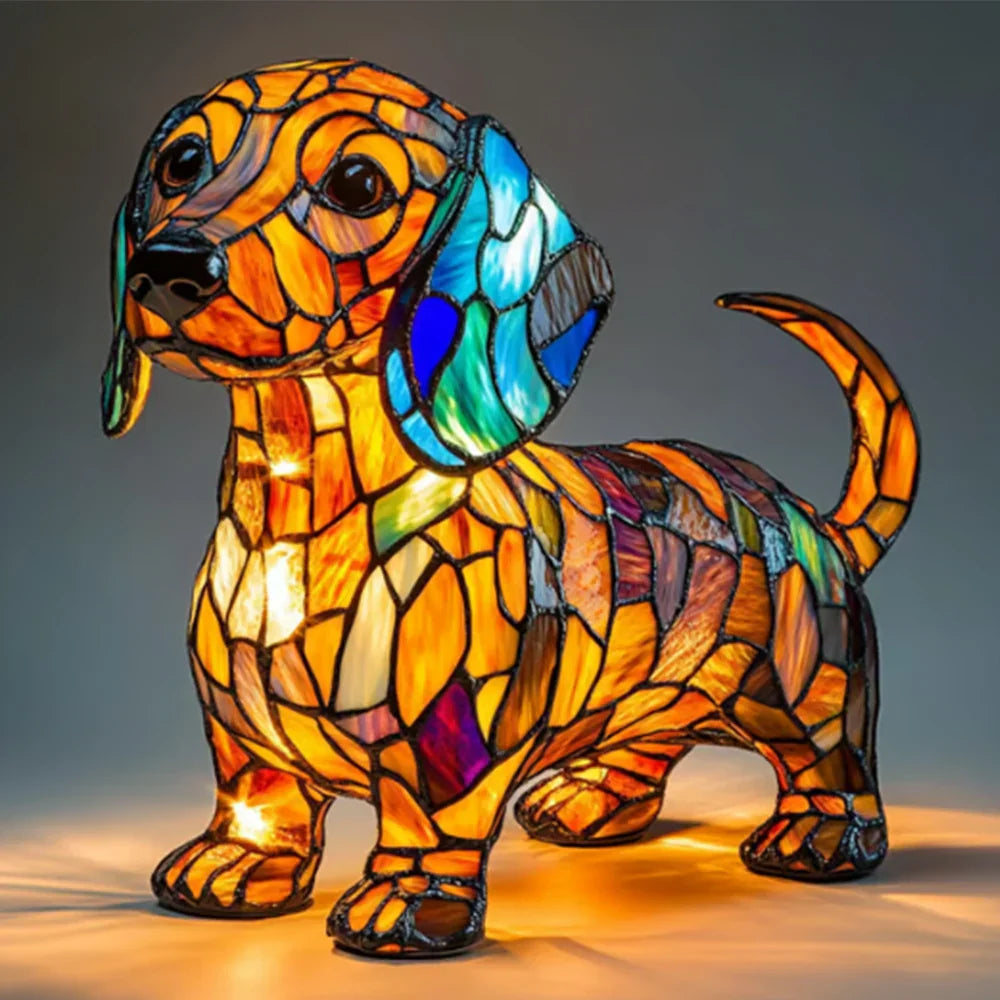 光る犬 - 心を輝かせる手作りランプ