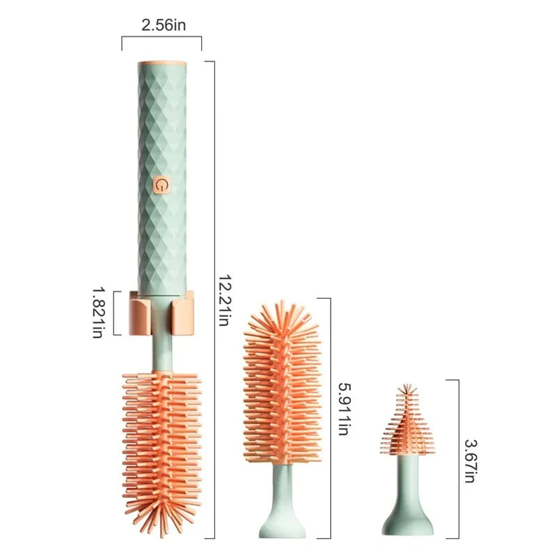 スピンクリーン電動回転ボトルブラシ